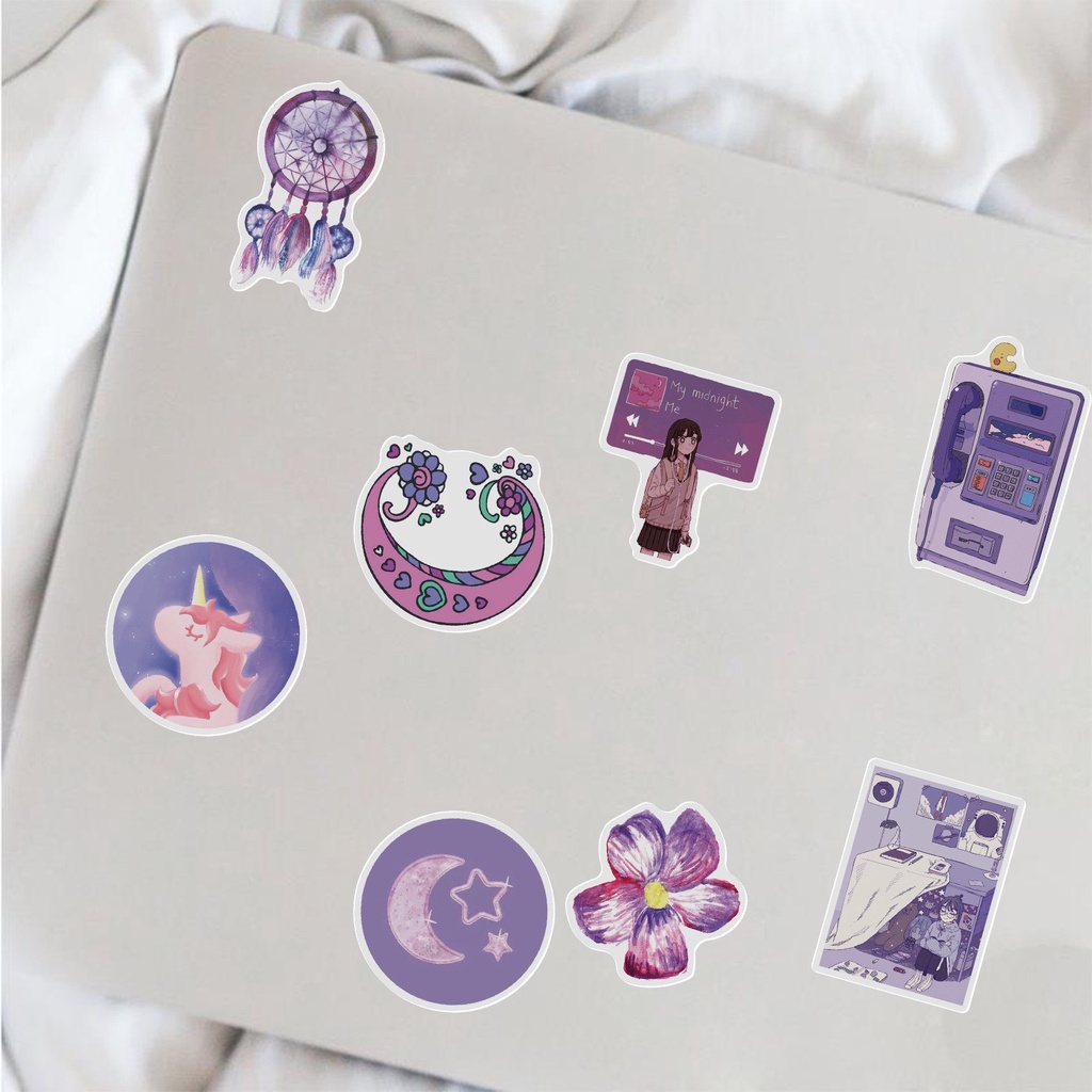 H158 - Sticker Hình Cô Gái - PVC/ Hình dán Chống nước