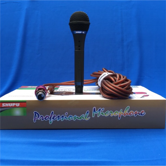 MICRO KARAOKE SHUPU 757 DÒNG DÂY DÀI 5M DÙNG CHO CÁC DÀN ÂM LI VÀ LOA CÓ HỖ TRỢ CỔNG MIC