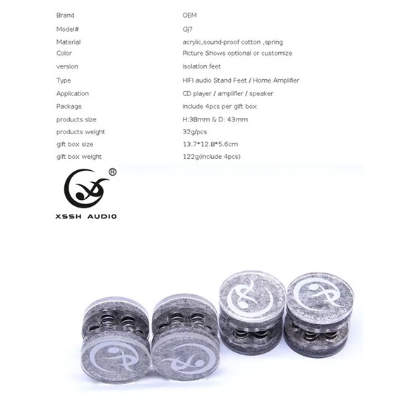 Chân chống rung loa,amply,CD,đĩa than….(bộ 4 chiếc)