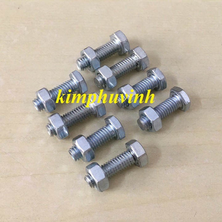 50 BỘ- M6x20mm BULONG LỤC GIÁC