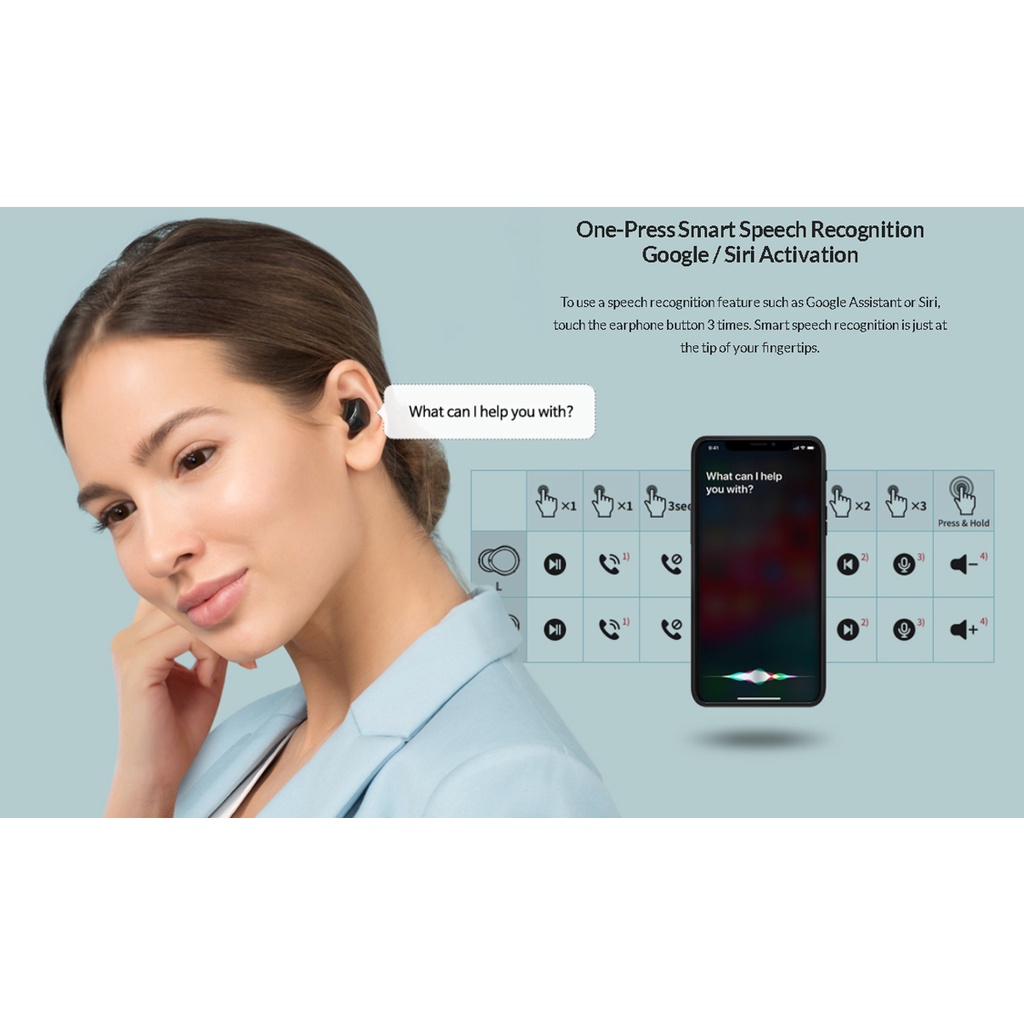 Tai nghe bluetooth True Wireless Cowon CT15