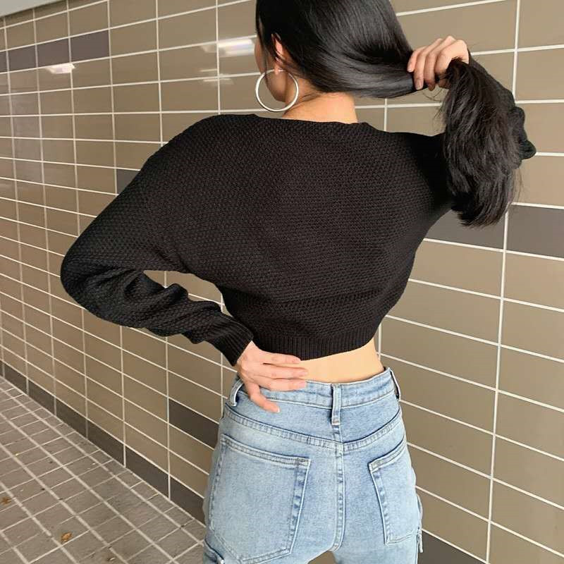 Áo Sweater Tay Dài Cổ Tròn Dáng Rộng Thời Trang Mùa Thu Cho Nữ