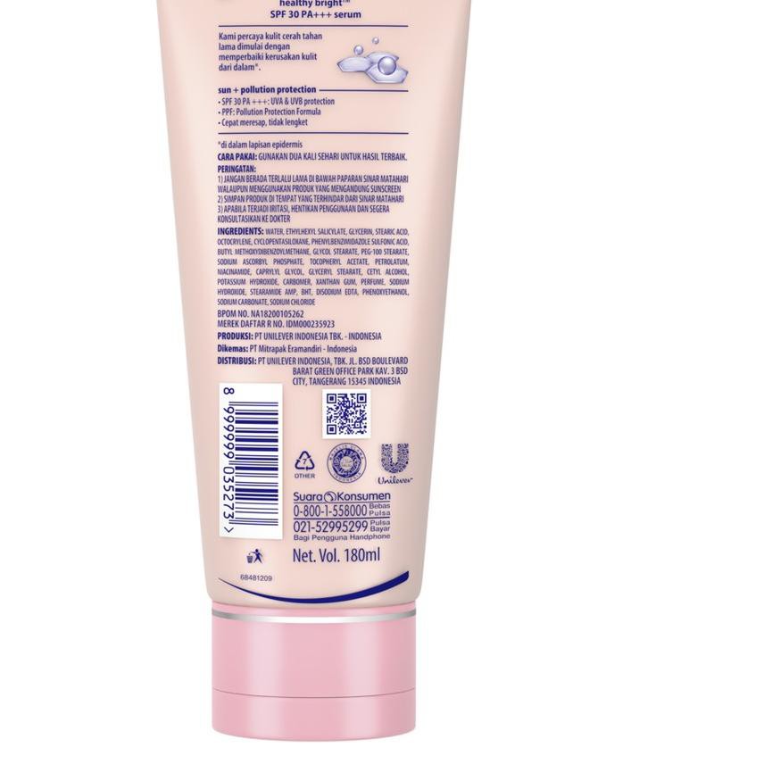 ♥ Serum dưỡng thể sáng da Vaseline Spf 30 180 Ml ✫