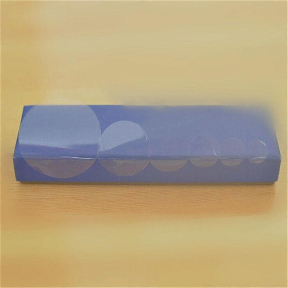 Set 8/24/48/70/96/132 Miếng Dán Niêm Phong Hình Tròn Trong Suốt Tự Dính Bằng PVC Tiện Dụng