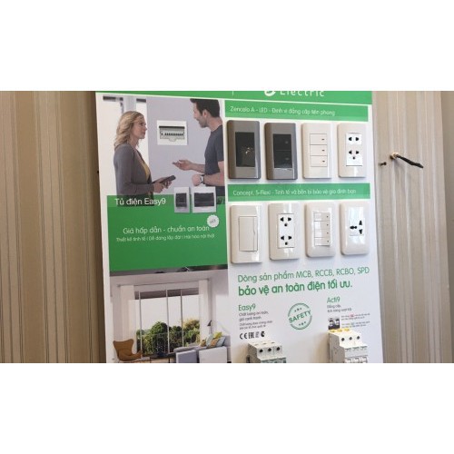 Bộ Công Tắc đơn 1 Chiều Cao Cấp Zencelo (đã bao gồm mặt và hạt) , Màu Nâu, Hãng Schneider. Dùng Cho Nhà Ở/Văn Phòng