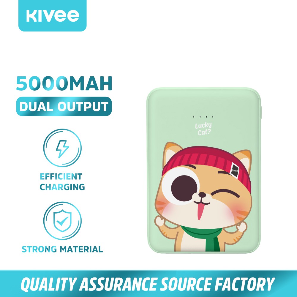 [ Chính Hãng Kivee ] Pin sạc dự phòng Powerbank dung lượng 5000 mAh PT609