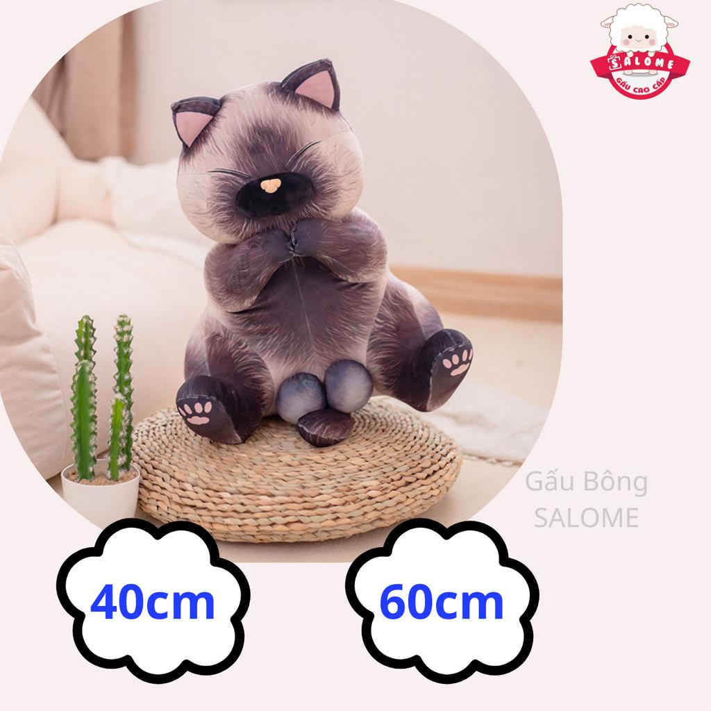 Gấu Bông Con Mèo 3d Có 2 Trứng Cute To Khổng Lồ SALOME TP HCM, Qùa Tặng Cao Cấp