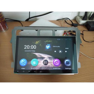Màn hình android + mặt dưỡng xe vios 2008-2013 +jak cắm zin theo xe