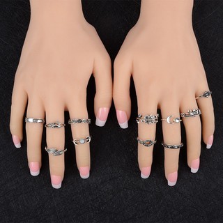 Bộ 11 nhẫn đốt tay hình lá
