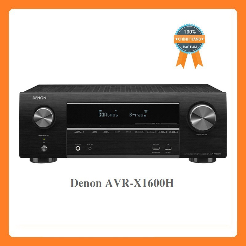 Amply Denon AVR-X1600H CHÍNH HÃNG bảo hành 12 tháng