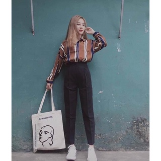 Quần baggy tây lưng thun sau được lựa size