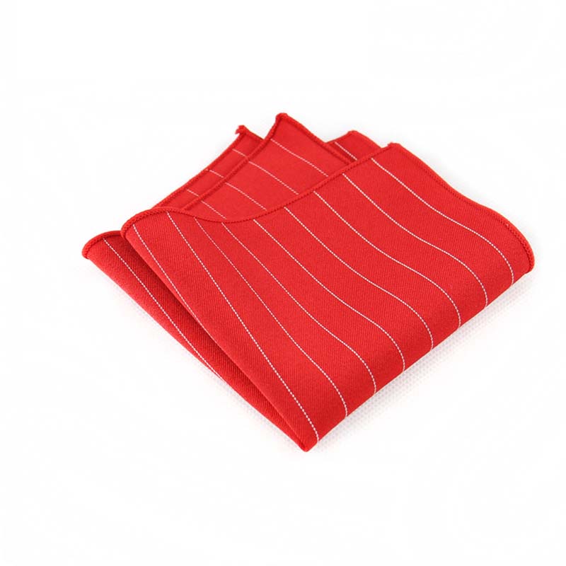 Khăn Cotton Vuông 23cm * 23cm Họa Tiết Sọc Ngang Cổ Điển Dành Cho Nam