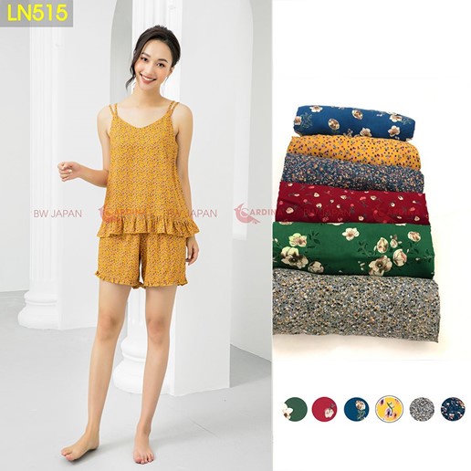 Đồ Bộ Mặc Nhà Nữ Sexy 2 Dây Chất Lanh Tôn Dáng Thương Hiệu 𝐂𝐀𝐑𝐃𝐈𝐍𝐀 𝑺𝒂̀𝒊 𝑮𝒐̀𝒏 Cho Bạn Thêm Tự Tin Gợi Cảm Mã LN5