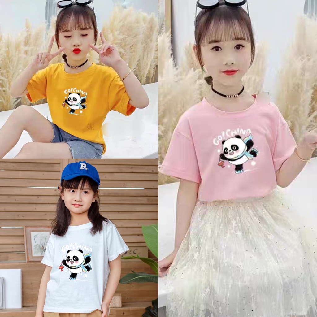 Áo thun "GO CNA" 20-45kg Basic Tee phông trơn bé trai, bé gái 3 màu 4-15 tuổi. Thoáng mát. STG22