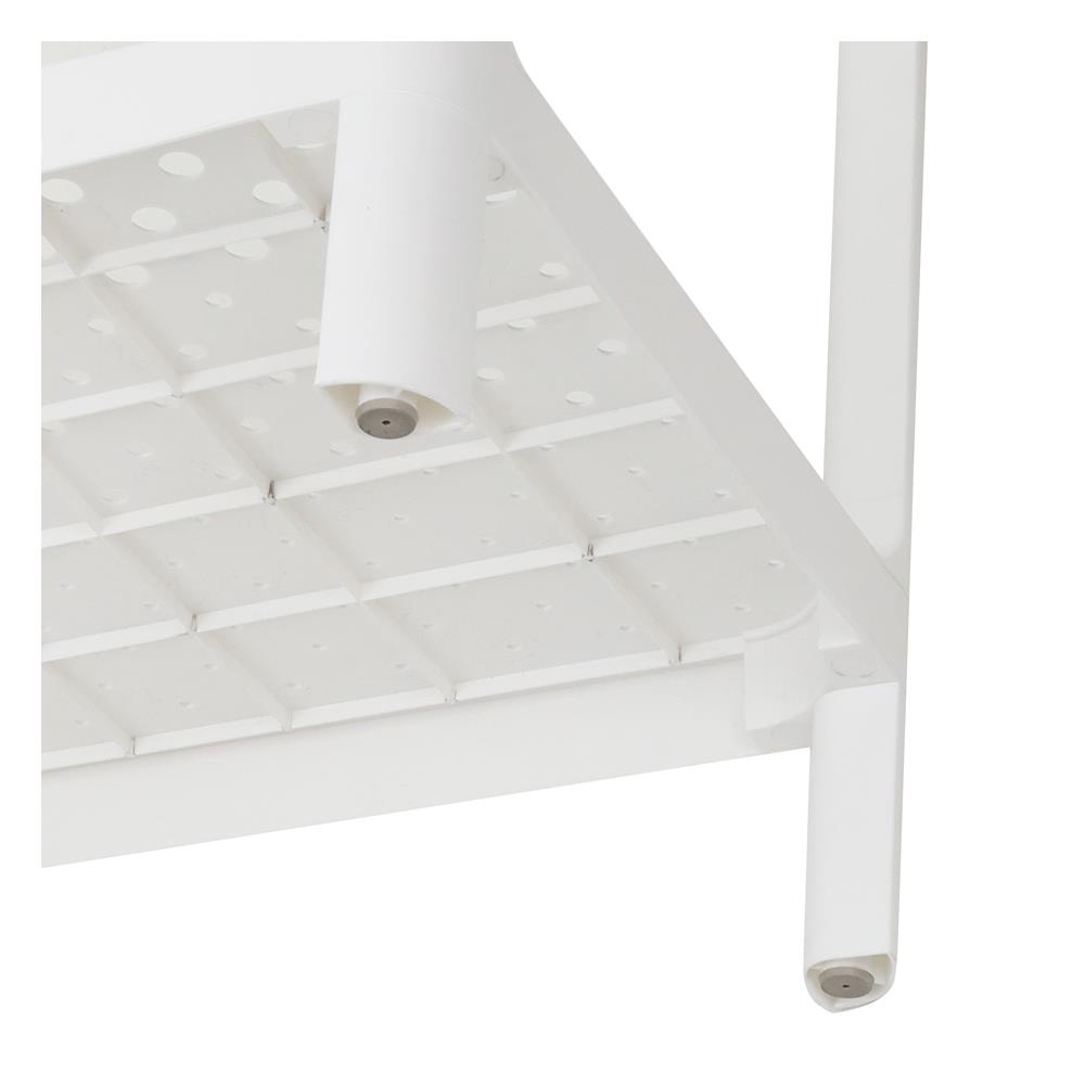 HomeBase STACKO kệ nhựa 4 tầng MONO Thái Lan W50xH116.1xD30cm màu trắng