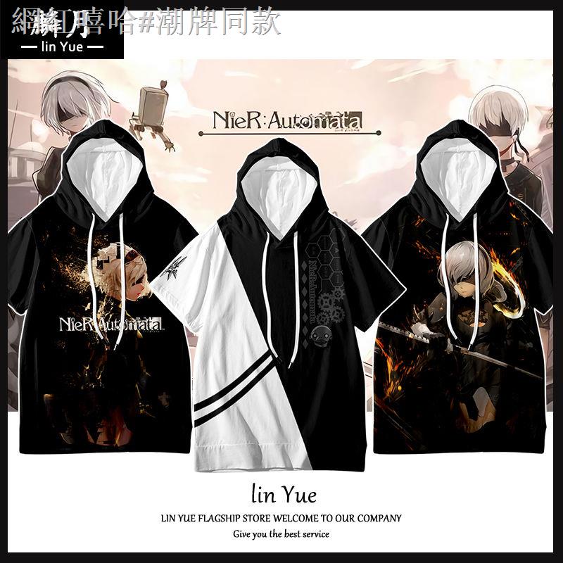 Áo Hoodie Tay Ngắn In Hình Game Nierchandise 2022 Neil Mechanical Era