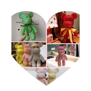 Gấu đính đá handmade Bearbrick đủ size cao cấp cho mọi lứa tuổi