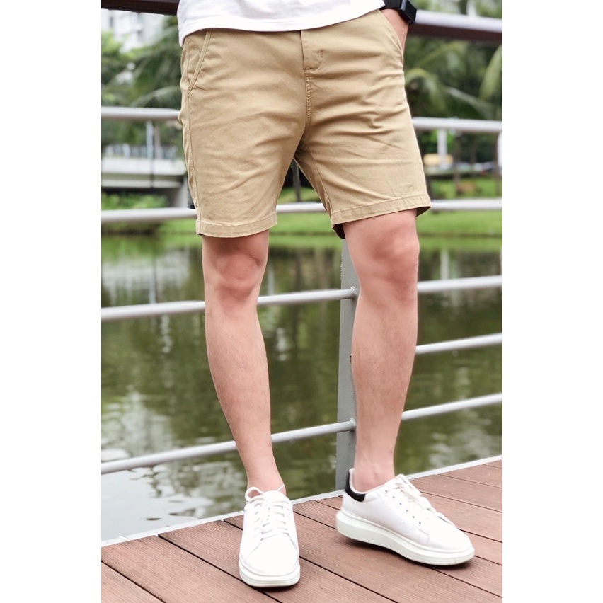 Quần short nam Gấu 194 chất kaki siêu dày dặn, sang chảnh form gerular fit