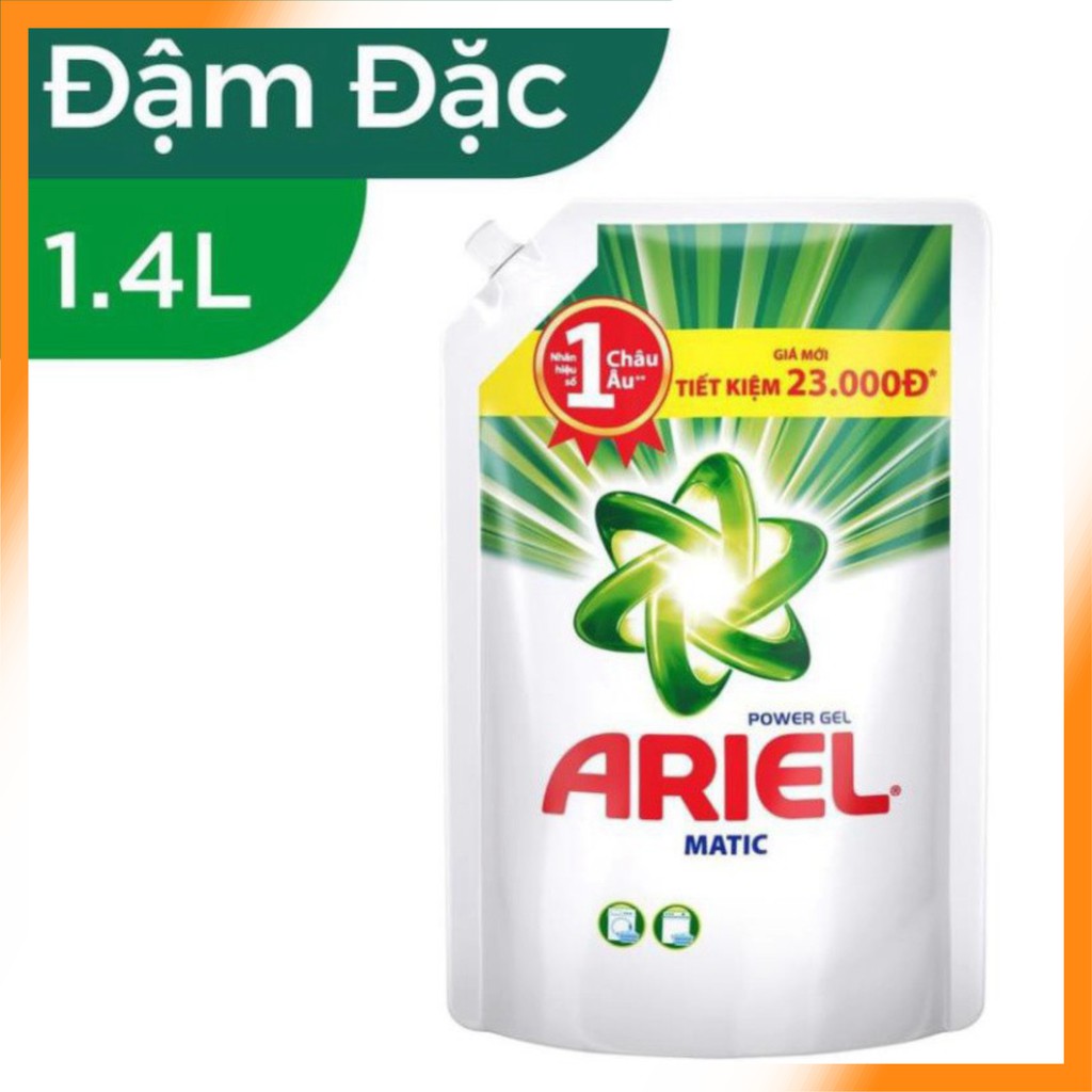 Hàng hot - combo Ariel Matic nước giặt Túi 1.4Kg