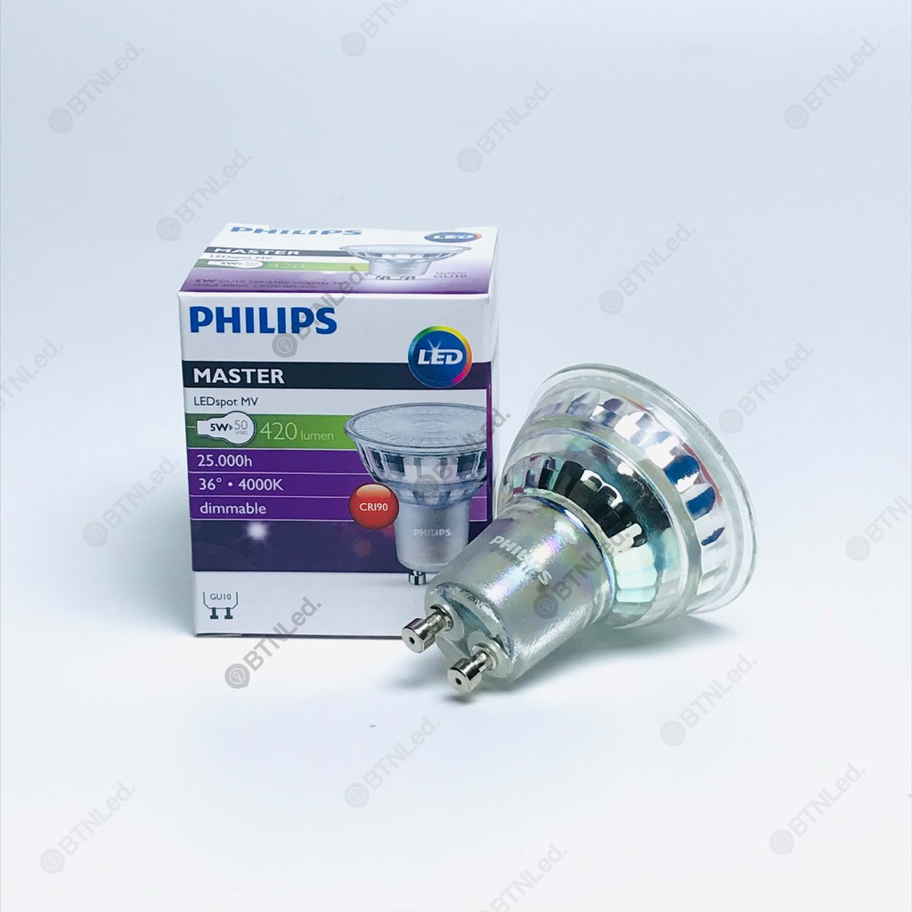 Bóng đèn PHILIPS Master LEDspot GU10 36D Dim - [HÀNG CHÍNH HÃNG] - Mang đến không gian ánh sáng đẳng cấp