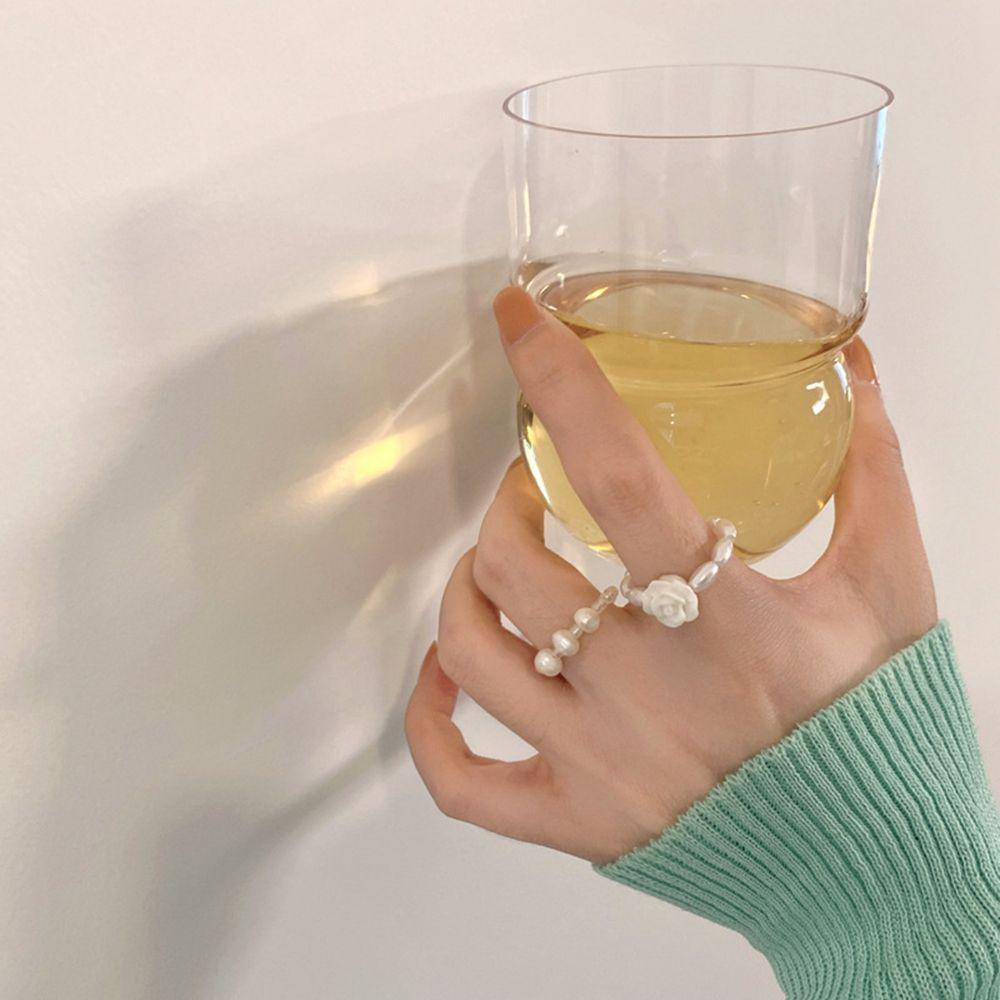JARRED Set Nhẫn Co Giãn Đính Hạt Và Hoa Phong Cách Vintage Cho Nữ