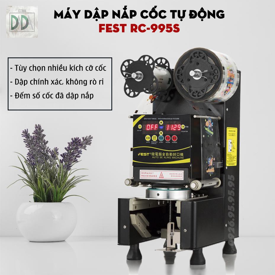 Máy Dập Nắp Cốc Tự Động FEST RC95 - MÁY ÉP NẮP LY NHỰA - MÁY MÓC THIẾT BỊ PHA CHẾ TRÀ SỮA , TRÀ CHANH
