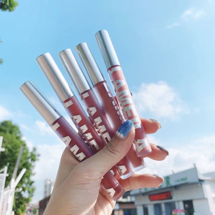 [Hàng mới về] Son môi dạng kem lì kháng nước không phai màu không dính cốc hỗ trợ dưỡng ẩm cho học sinh | BigBuy360 - bigbuy360.vn