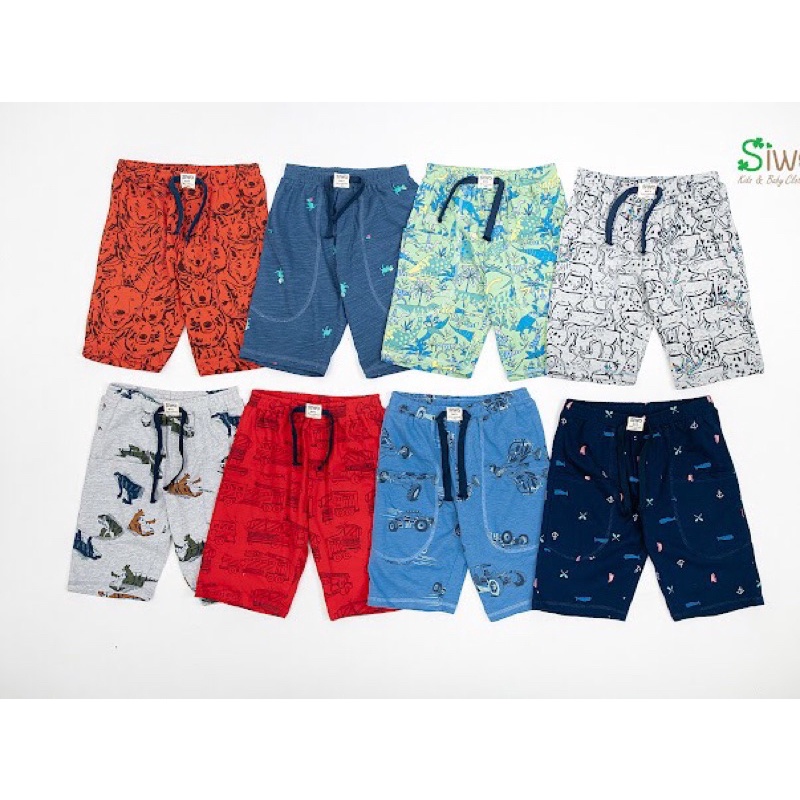 Quần Đùi Cho Bé Trai SIWO Cotton Siêu Đẹp Mềm Phom Đứng Quần Rộng Quần Ngố Cho Bé Trai 1 đến 6 tuổi