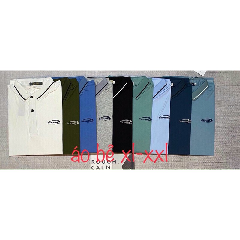 [ẢNH THẬT] Áo Polo Nam Có Cổ Đẹp Ngắn Tay Áo Lacoste Size XL-4XL Màu Trắng Đen Ghi Xám Xanh