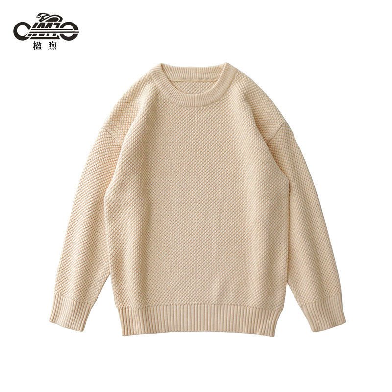 Áo Sweater Dệt Kim Dáng Rộng Cổ Tròn Họa Tiết Quả Dứa Phong Cách Nhật Bản Thời Trang Thu Đông Mới Cho Nam