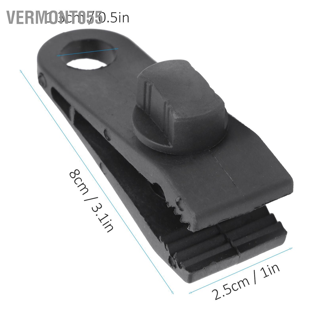 Có thể bán buôn 10 cái Lều Kẹp Tarp Mái hiên tức thì Cắm trại ngoài trời Chống gió Phụ kiện khóa cố định Vermont055 Hàng giao ngay