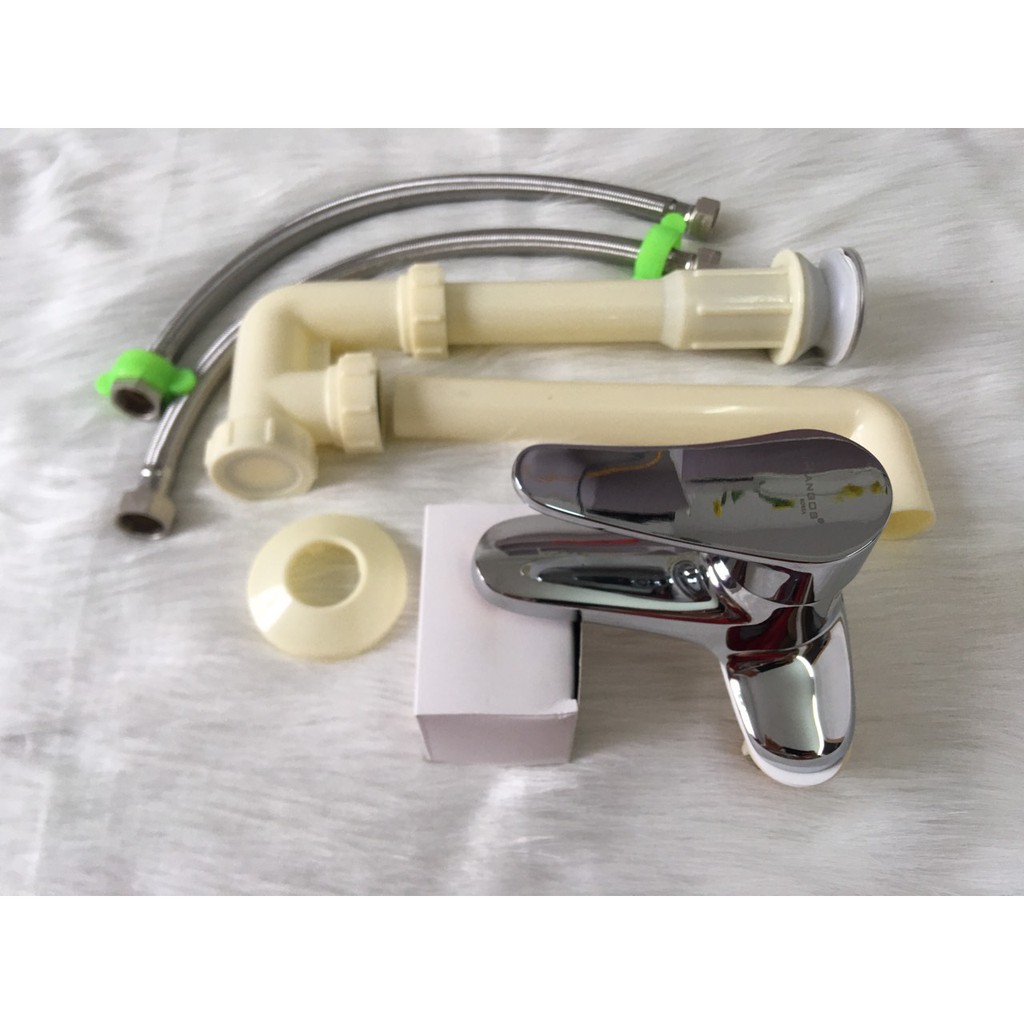 Bộ vòi chậu rửa mặt đồng cao cấp Rangos RG-02V | BigBuy360 - bigbuy360.vn