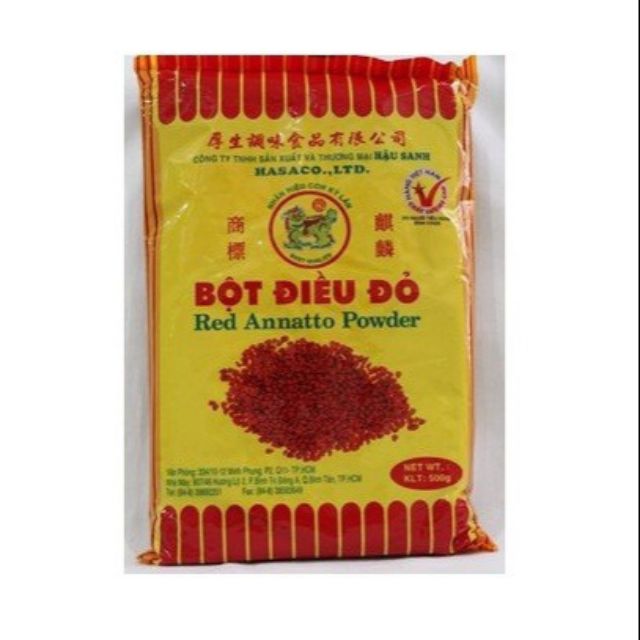 500g bột điều đỏ