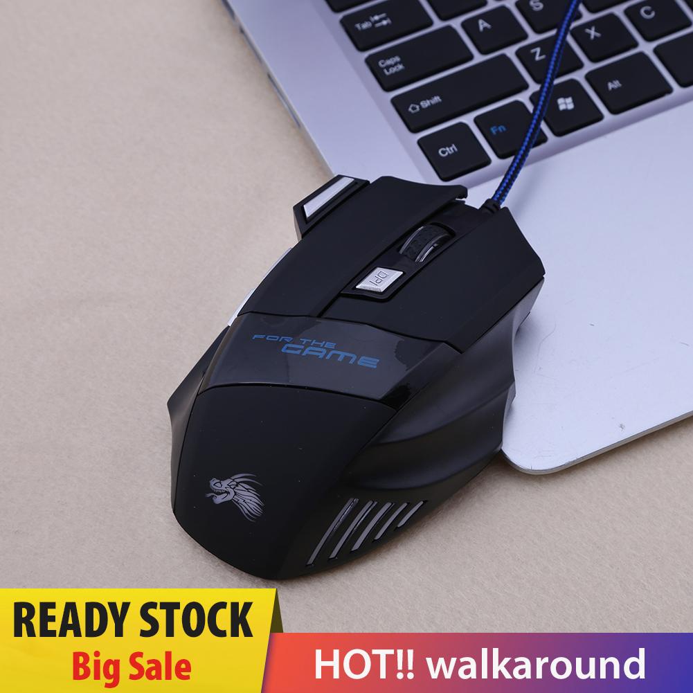 Chuột Quang Chơi Game Có Dây 5500dpi 7 Nút Bấm