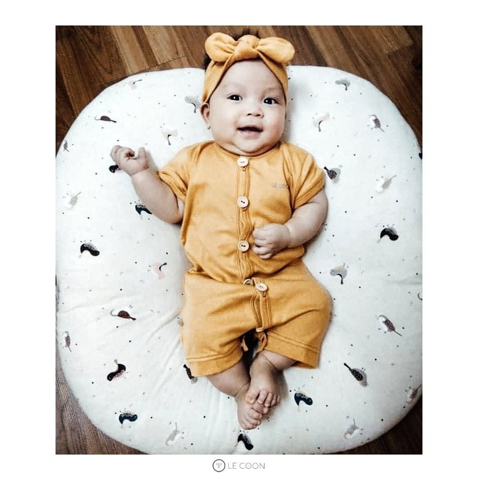 Le coon - Romper khuy cài cộc - Body cho bé chất liệu cotton 100%