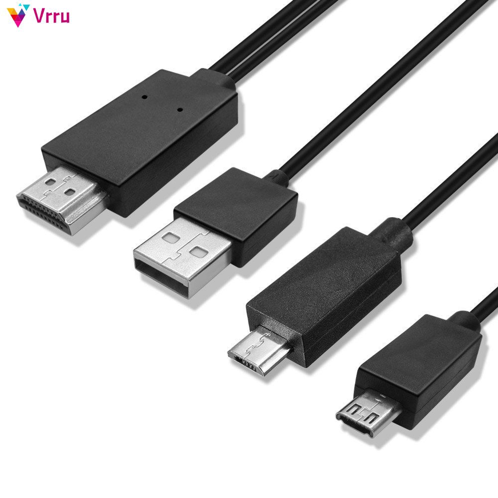 5Pin 11Pin Cable MHL Micro USB To HDMI 1080P TV HD Android Adapter 『Vrru 』