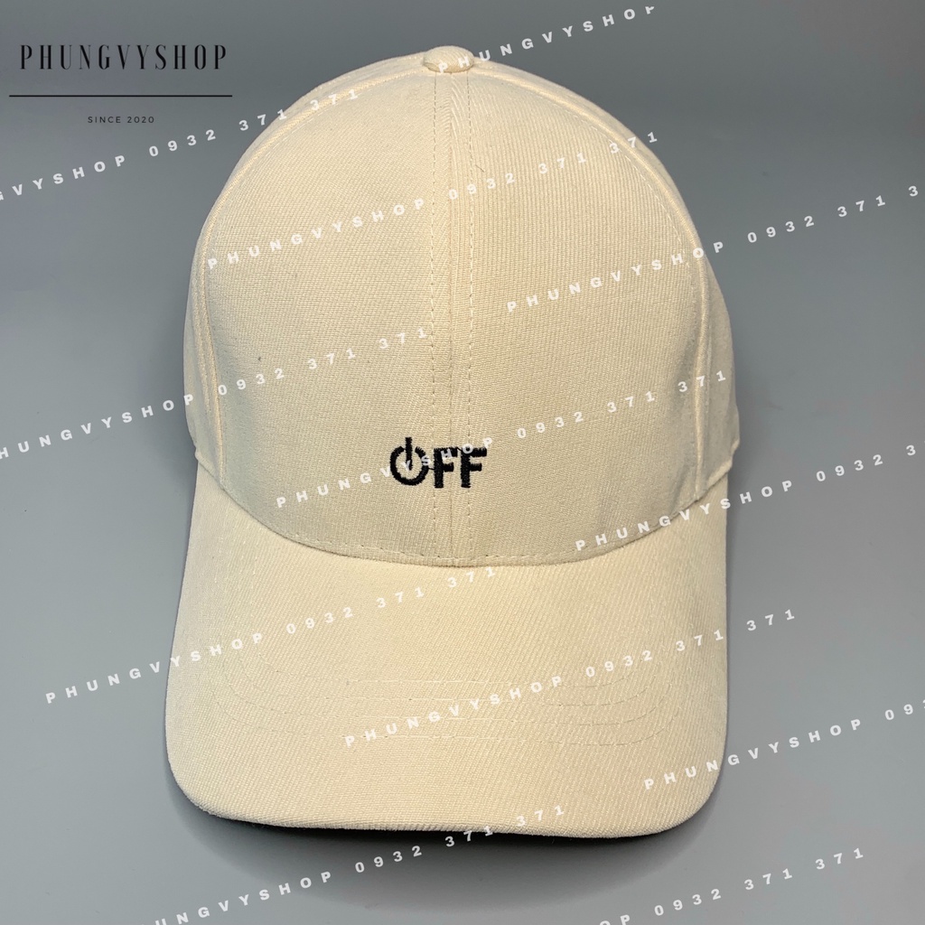 Mũ LƯỠI TRAI NHUNG unisex NAM NỮ- Thêu “OFF” - nón kết