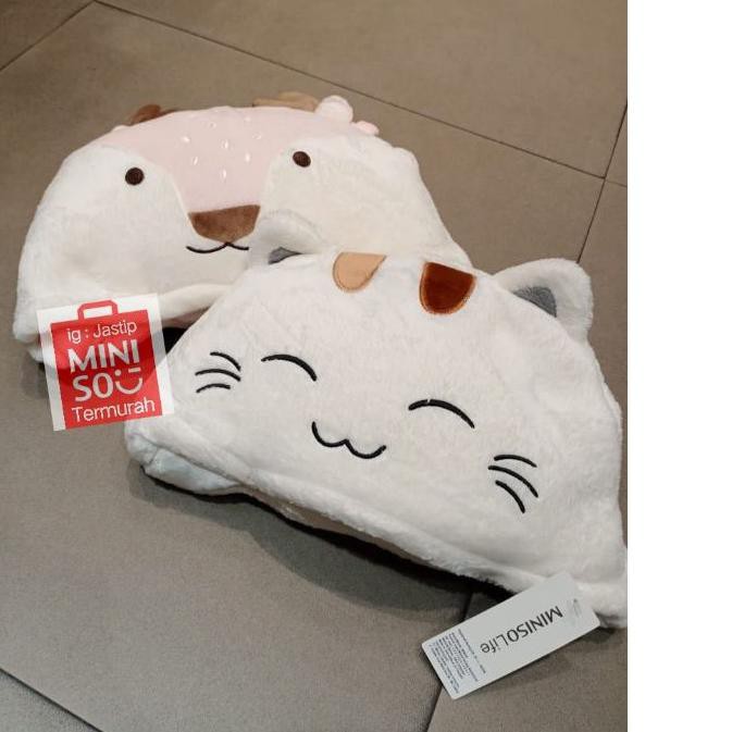 Chăn Ngủ Có Mũ Trùm Đầu Sh5 Miniso Kích Thước 90x100cm