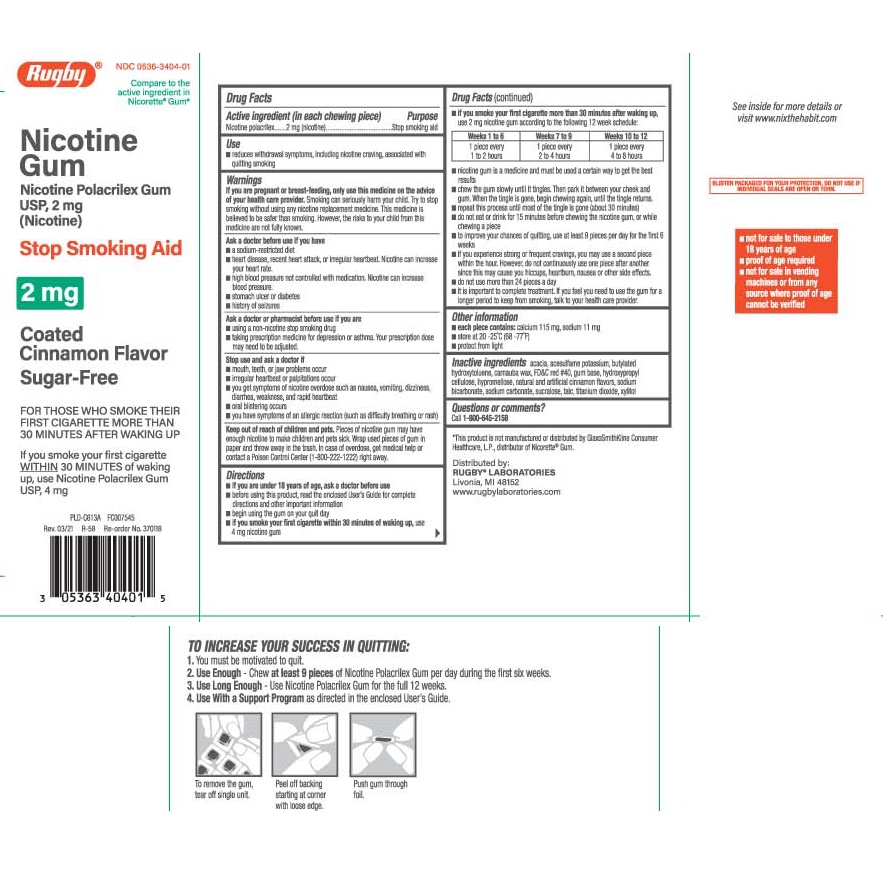 [HÀNG MỸ - DATE 6/2024] Rugby Sugar Free Nicotine Gum 2mg 50 MIẾNG ( GIỐNG NICORETTE )