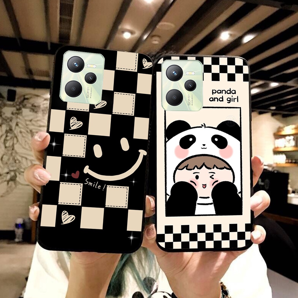 Ốp lưng Realme C35 in hình cao cấp mẫu kẻ caro,mikenbe@r siêu hot