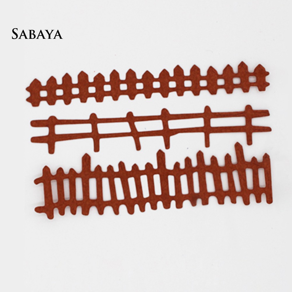 Set tấm khuôn cắt giấy kim loại tạo hình hàng rào dành cho trang trí sổ lưu niệm
