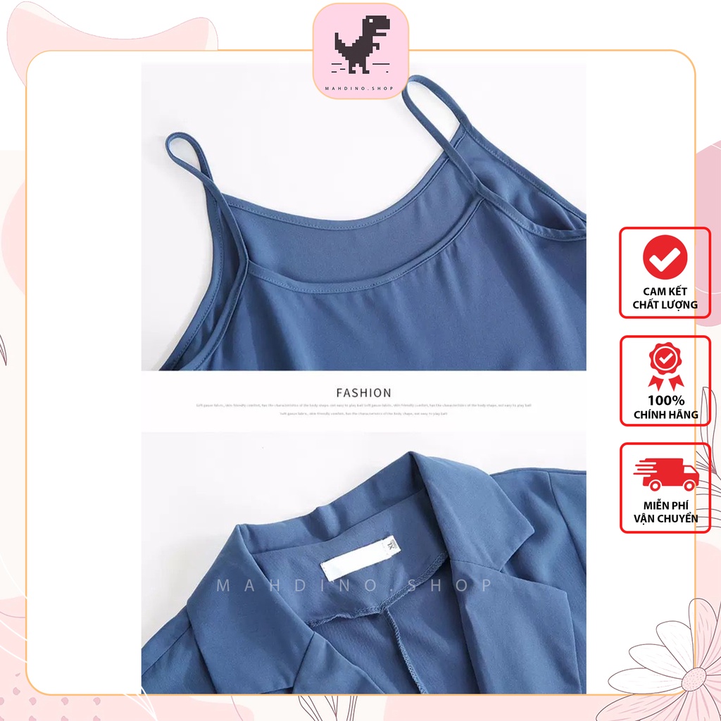 [ORDER]Set ÁO BLAZER MIX QUẦN SOOC style ulzzang/Set áo vét hai dây mix quần ống sooc siêu xinh mahdino.shop | BigBuy360 - bigbuy360.vn