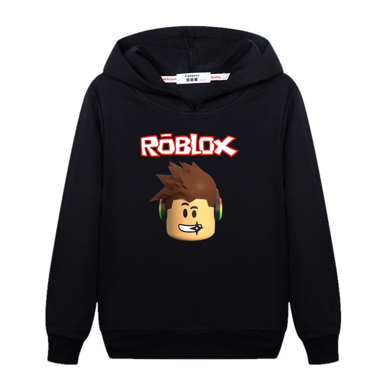 Áo hoodie tay dài in họa tiết Roblox dạ quang cho bé 2022