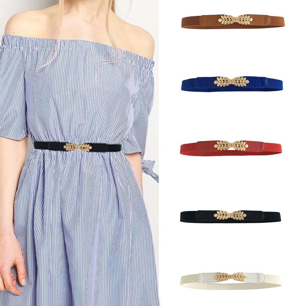 CABEZA Thắt Lưng Da Hình Chiếc Lá Thời Trang Dành Cho Nữ