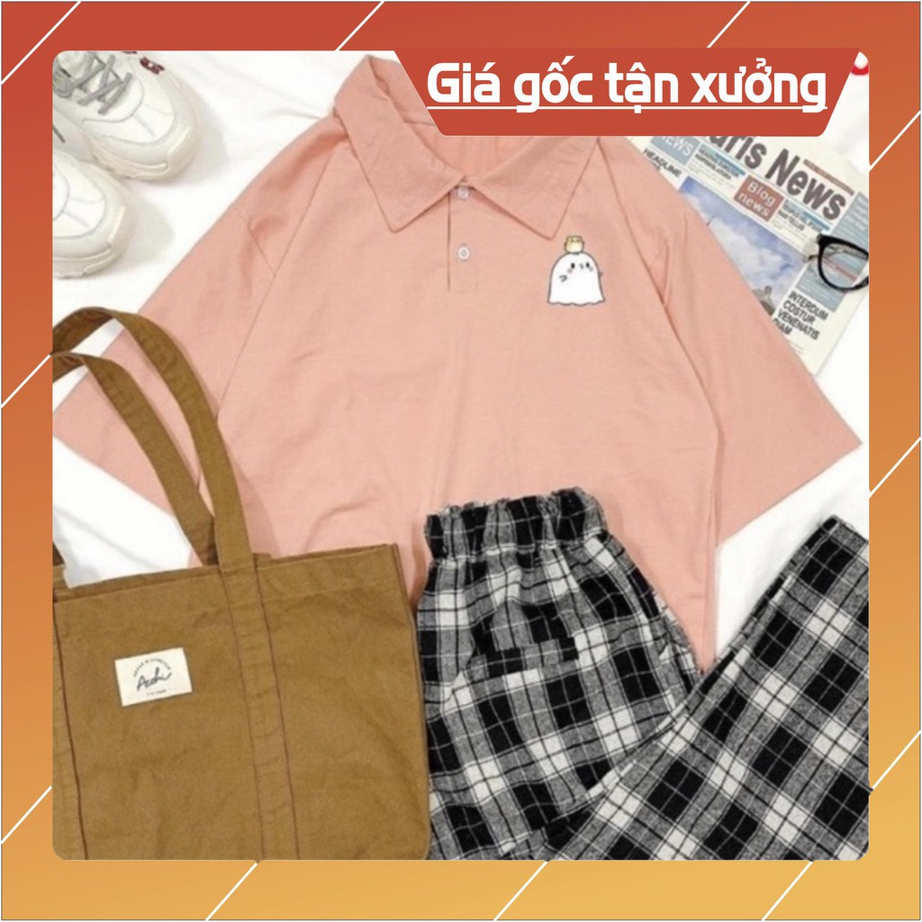 Sét áo polo ma chim + quần karo kẻ HĐ12