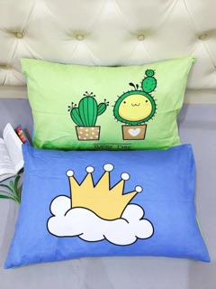 Cặp vỏ gối cotton size 48x74  (50x70)