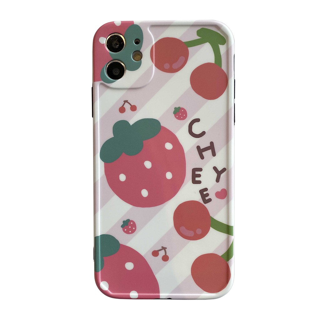 Ốp Điện Thoại In Hình Quả Dâu / Dứa Xinh Xắn Cho Iphone 11 Pro Max Xr Xs I 7 P I 8 Se 2 | BigBuy360 - bigbuy360.vn