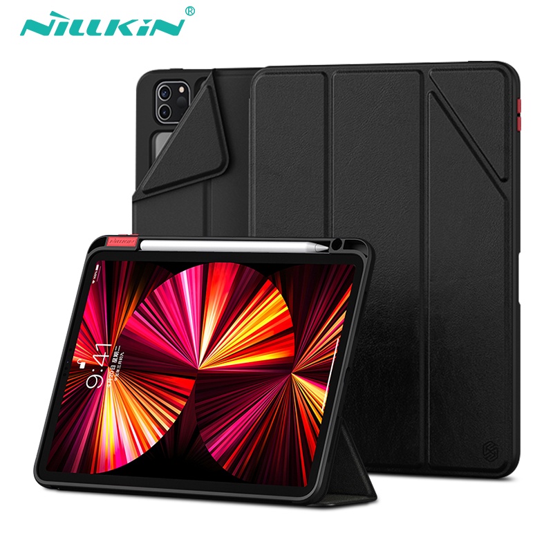 Bao Da Máy Tính Bảng Nam Châm Thông Minh NILLKIN Có Ngăn Đựng Bút Cho iPad mini 6 iPad Pro 11 Case 2020 / 2021 iPad Air 4 Giá Đỡ