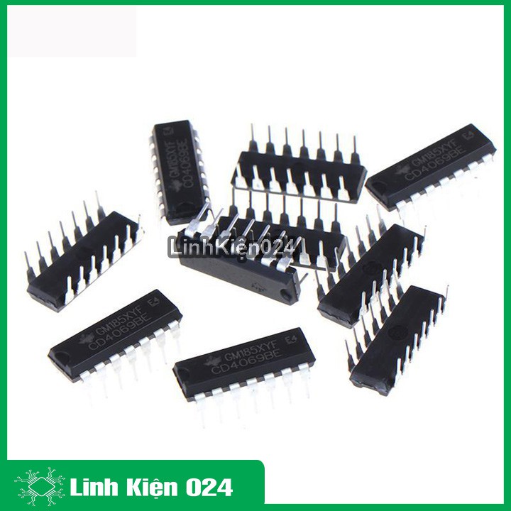 Chíp CD4069BE DIP14, CD4069BM SOP14
