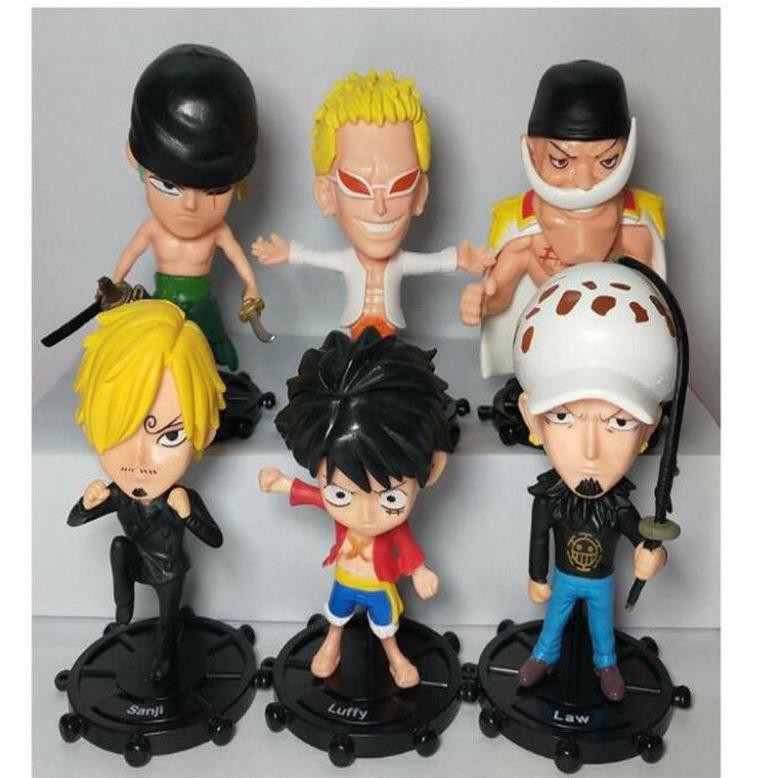 [12CM] COMBO BỘ MÔ HÌNH WCF CHIBI ONEPIECE có 2 loại onepiece Râu trắng Law luffy doflamingo figure nico robin Poseidon